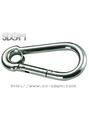 SNAP HOOK WITH EYELET DIN5299 FORM A